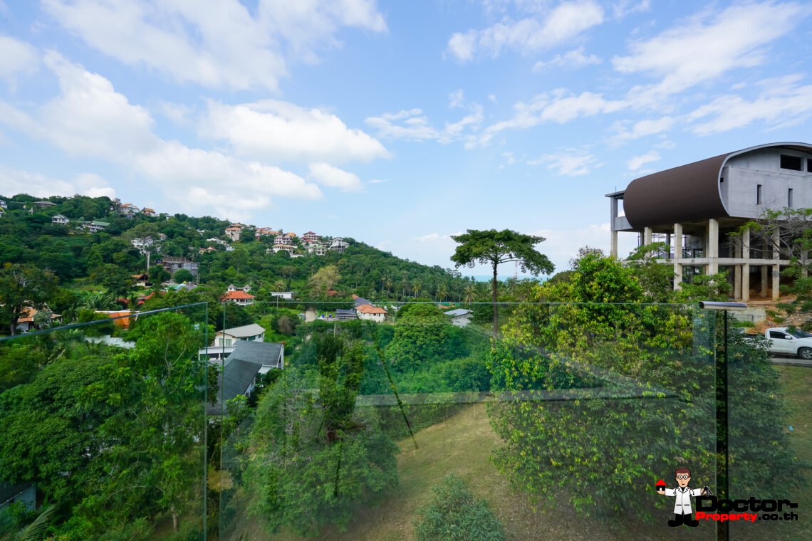 3 Bed Pool Villa with Partial Sea View – Bang Por, Koh Samui – For Sale