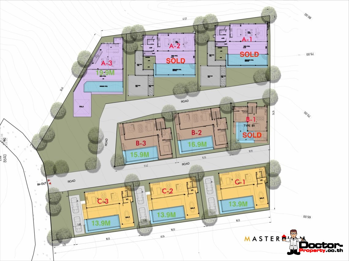 New 3 Bedroom Garden Pool Villa in Chaweng Noi, Koh Samui – For Sale