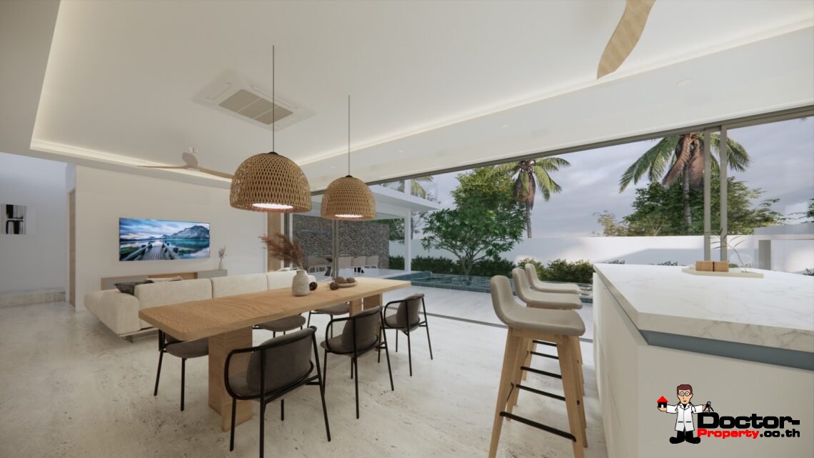 New 3 Bedroom Garden Pool Villa in Chaweng Noi, Koh Samui – For Sale