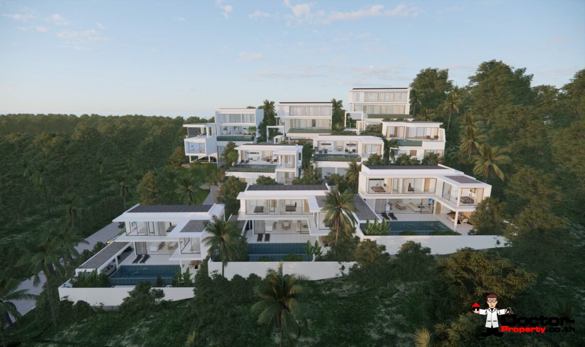 New 3 Bedroom Garden Pool Villa in Chaweng Noi, Koh Samui – For Sale