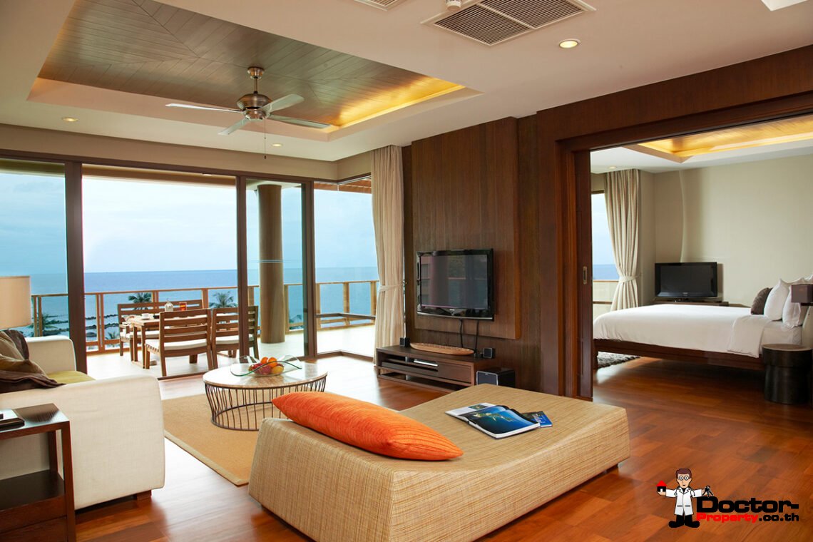 3 Bedroom Condo with Sea View – Laem Set, Koh Samui – For Sale