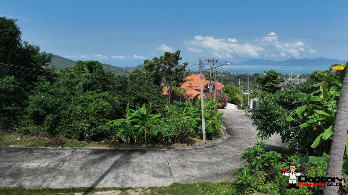 1 Rai of Sea View Land in Bo Phut, Koh Samui – For Sale