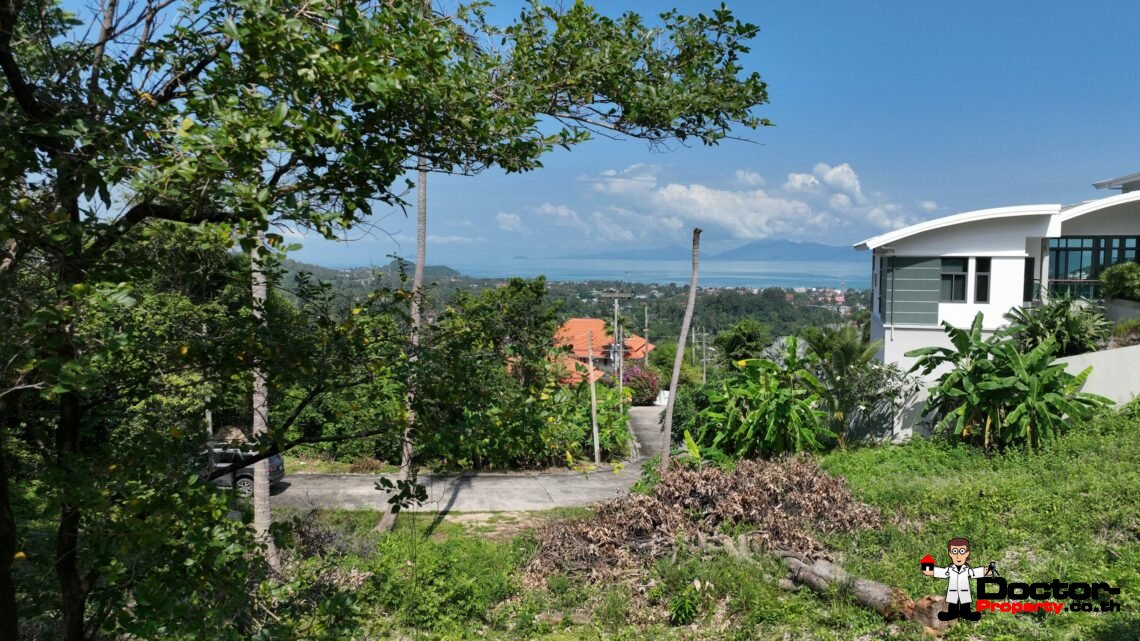 1 Rai of Sea View Land in Bo Phut, Koh Samui – For Sale
