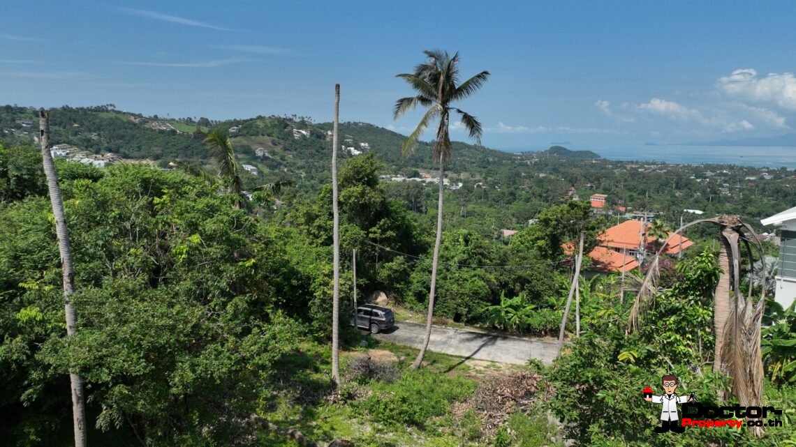 1 Rai of Sea View Land in Bo Phut, Koh Samui – For Sale