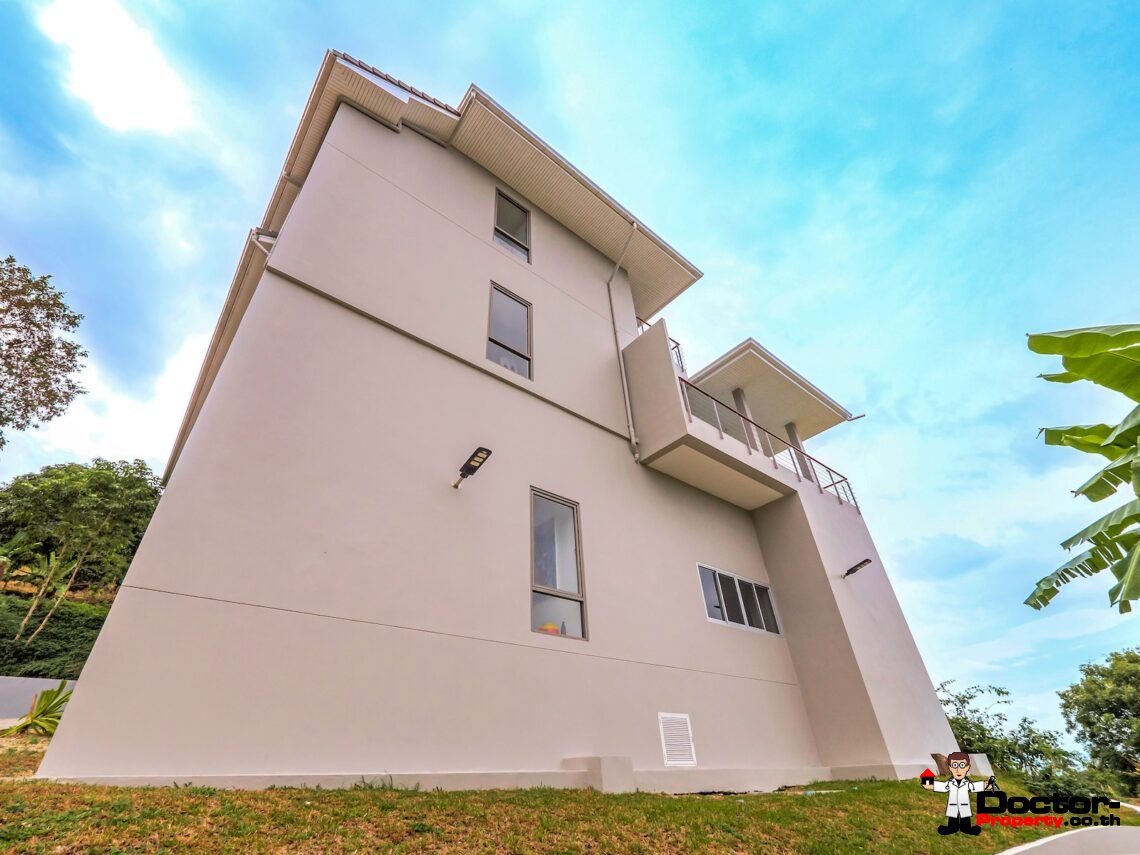 4 Bedroom Sea View Pool Villa in Bo Phut, Koh Samui – For Sale