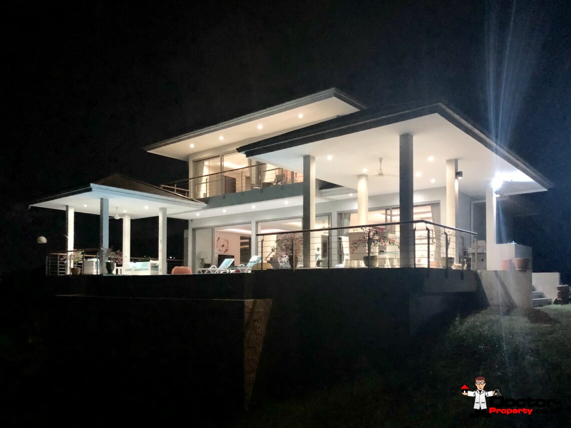 4 Bedroom Sea View Pool Villa in Bo Phut, Koh Samui – For Sale