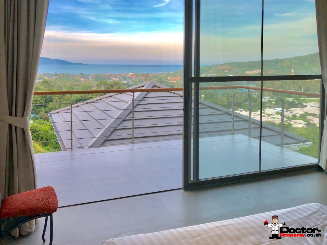 4 Bedroom Sea View Pool Villa in Bo Phut, Koh Samui – For Sale