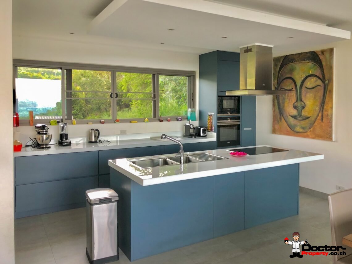 4 Bedroom Sea View Pool Villa in Bo Phut, Koh Samui – For Sale