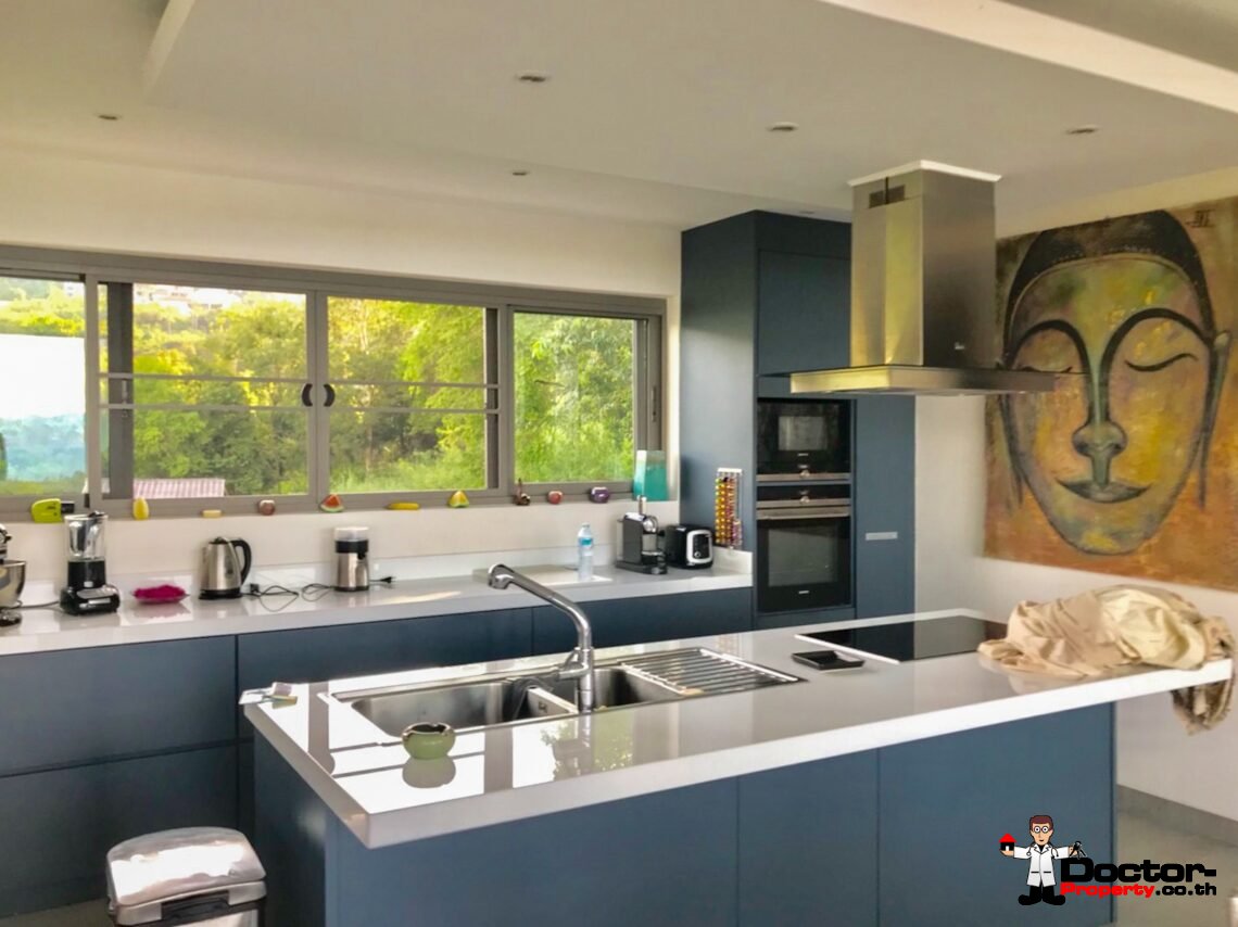4 Bedroom Sea View Pool Villa in Bo Phut, Koh Samui – For Sale