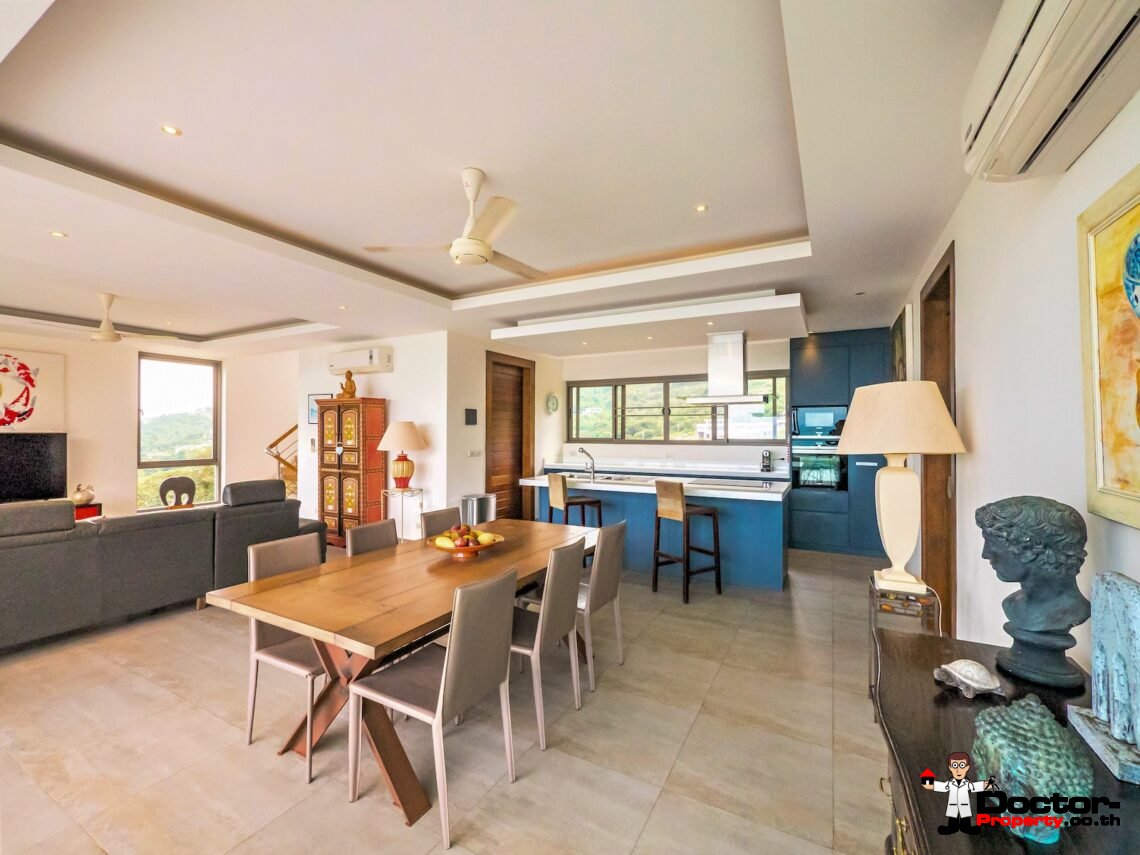 4 Bedroom Sea View Pool Villa in Bo Phut, Koh Samui – For Sale