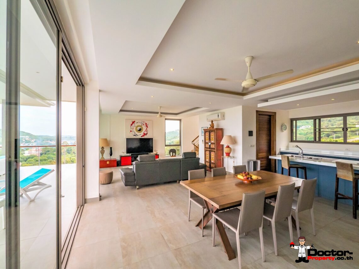 4 Bedroom Sea View Pool Villa in Bo Phut, Koh Samui – For Sale