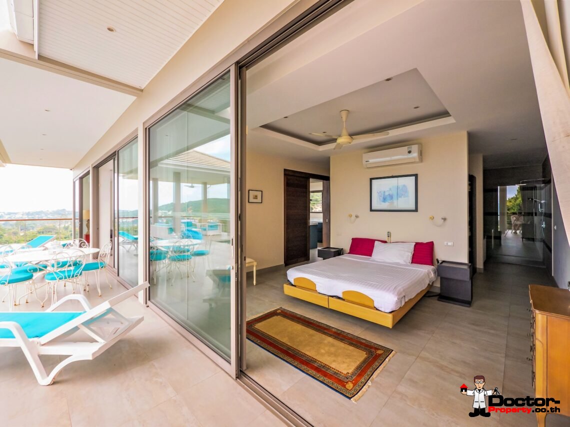 4 Bedroom Sea View Pool Villa in Bo Phut, Koh Samui – For Sale