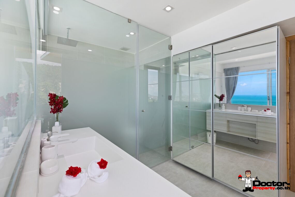 4 Bedroom Pool Villa with Sea View, Chaweng Noi, Koh Samui – For Sale