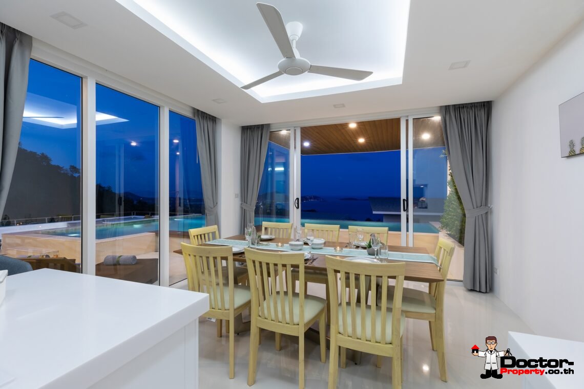 4 Bedroom Pool Villa with Sea View, Chaweng Noi, Koh Samui – For Sale