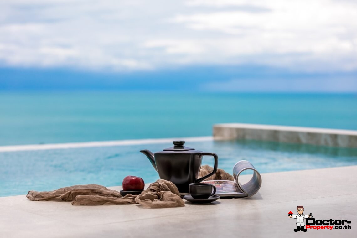 Modern 2 Bedroom Sea View Villa in Mae Nam, Koh Samui – For Sale