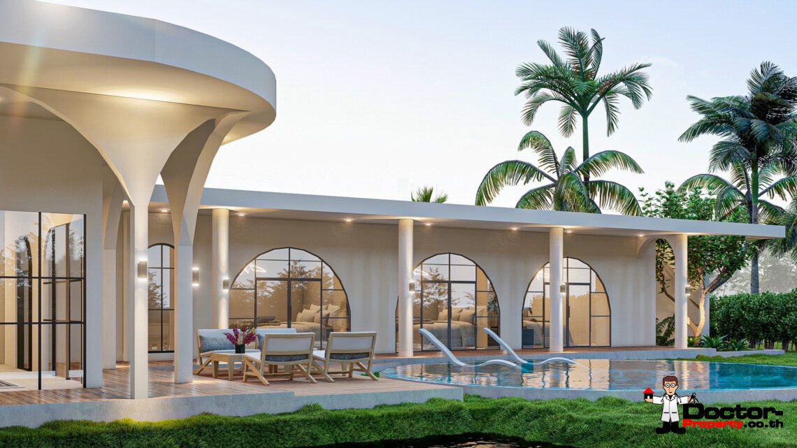 New Modern Toscana 3 Bedroom Pool Villa in Mae Nam – For Sale