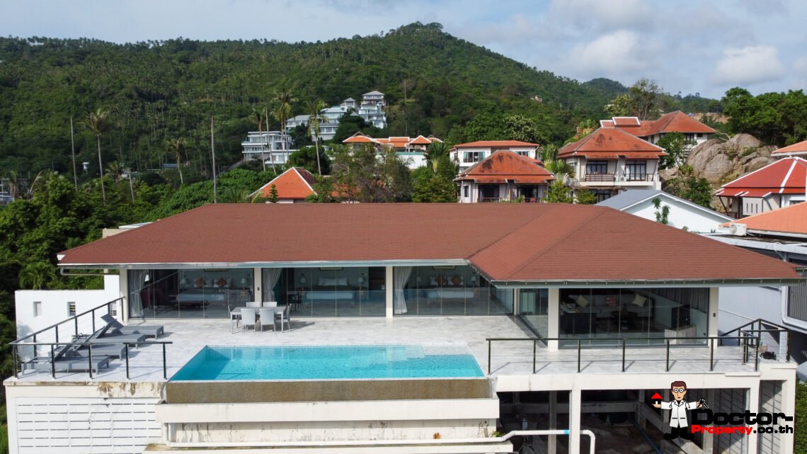 3 Bedroom Seaview Villa with Easy Access – Chaweng Noi, Koh Samui – For Sale