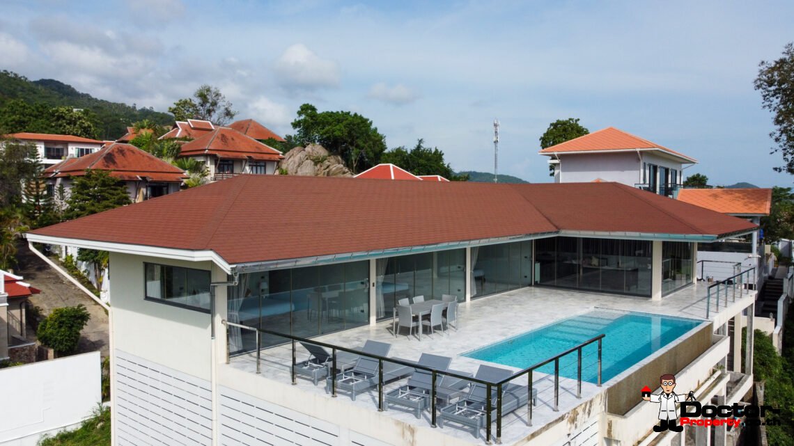 3 Bedroom Seaview Villa with Easy Access – Chaweng Noi, Koh Samui – For Sale