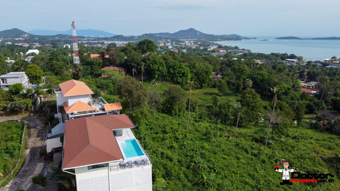 3 Bedroom Seaview Villa with Easy Access – Chaweng Noi, Koh Samui – For Sale