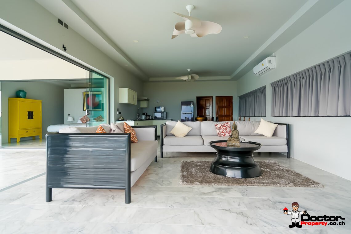 3 Bedroom Seaview Villa with Easy Access – Chaweng Noi, Koh Samui – For Sale