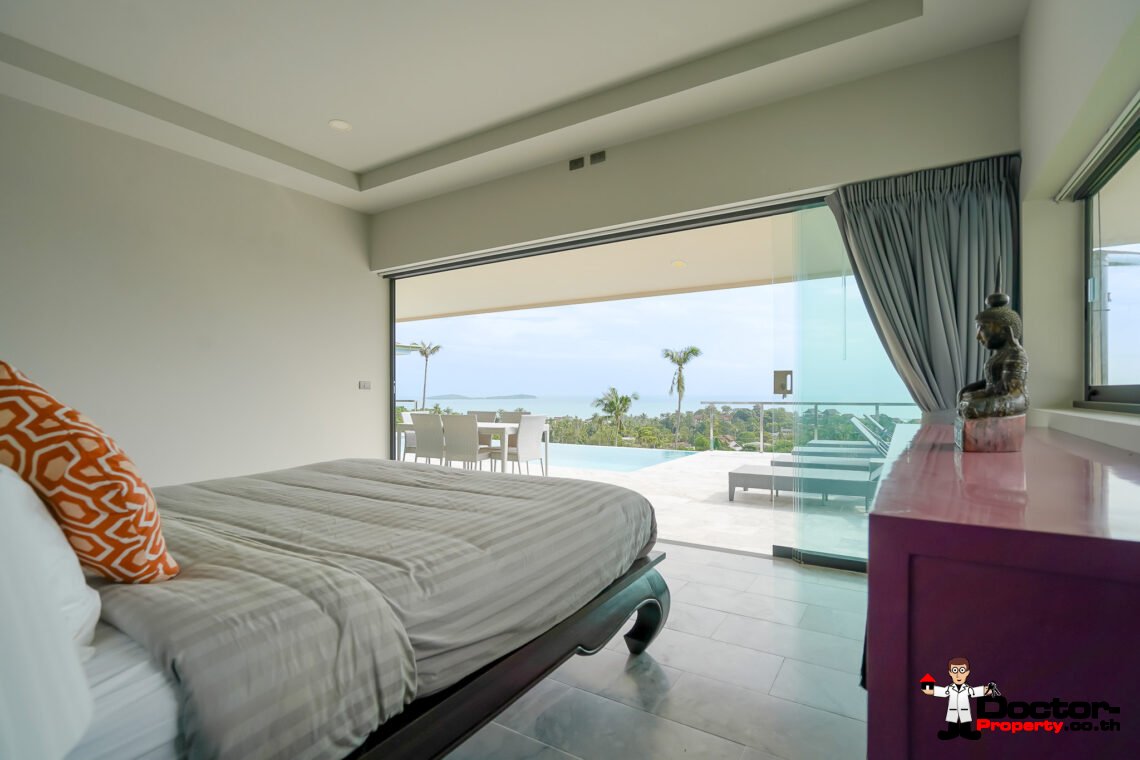 3 Bedroom Seaview Villa with Easy Access – Chaweng Noi, Koh Samui – For Sale