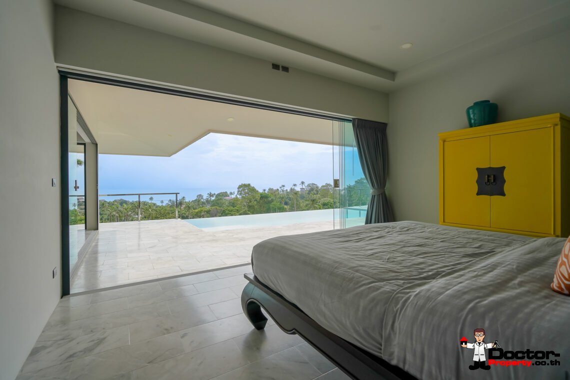 3 Bedroom Seaview Villa with Easy Access – Chaweng Noi, Koh Samui – For Sale