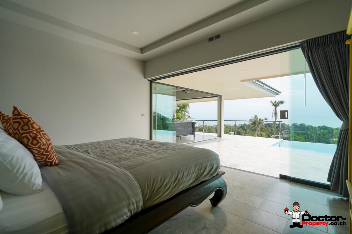 3 Bedroom Seaview Villa with Easy Access – Chaweng Noi, Koh Samui – For Sale