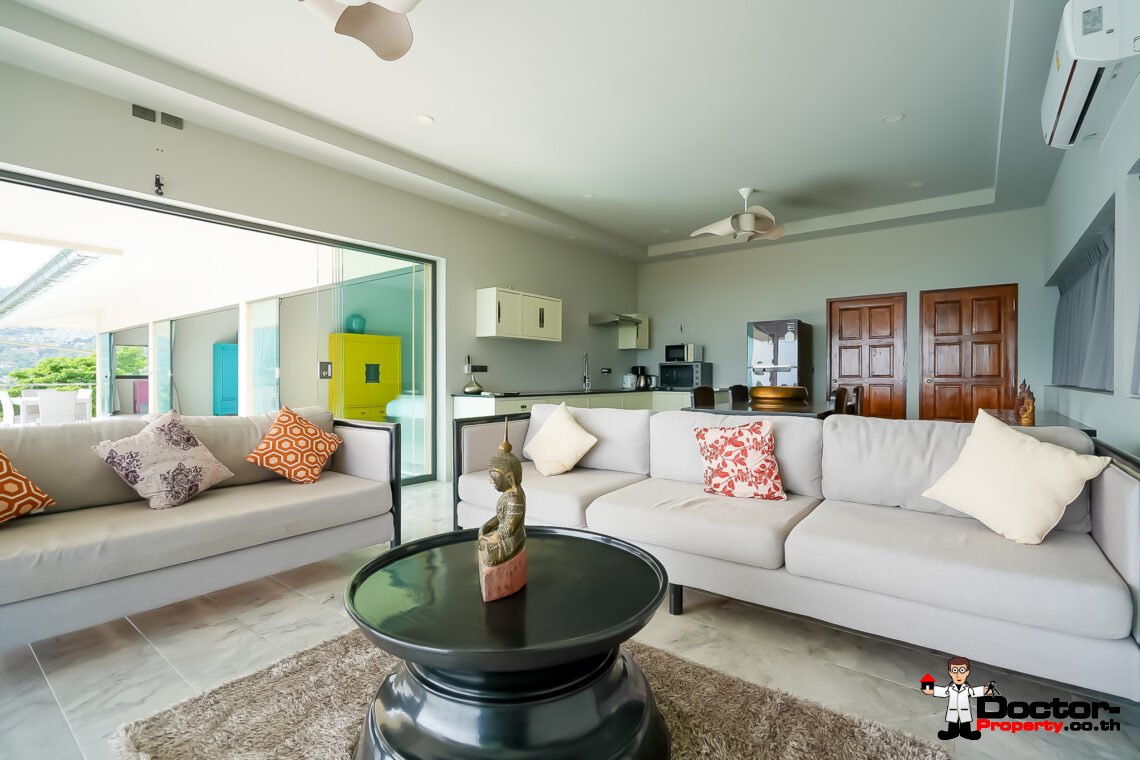 3 Bedroom Seaview Villa with Easy Access – Chaweng Noi, Koh Samui – For Sale