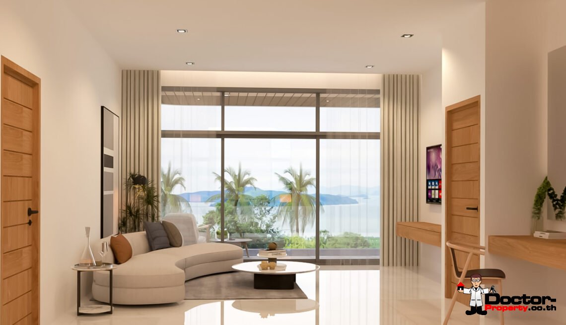 New Luxury 4 Bedroom Stunning Sea View in Bophut, Koh Samui – For Sale