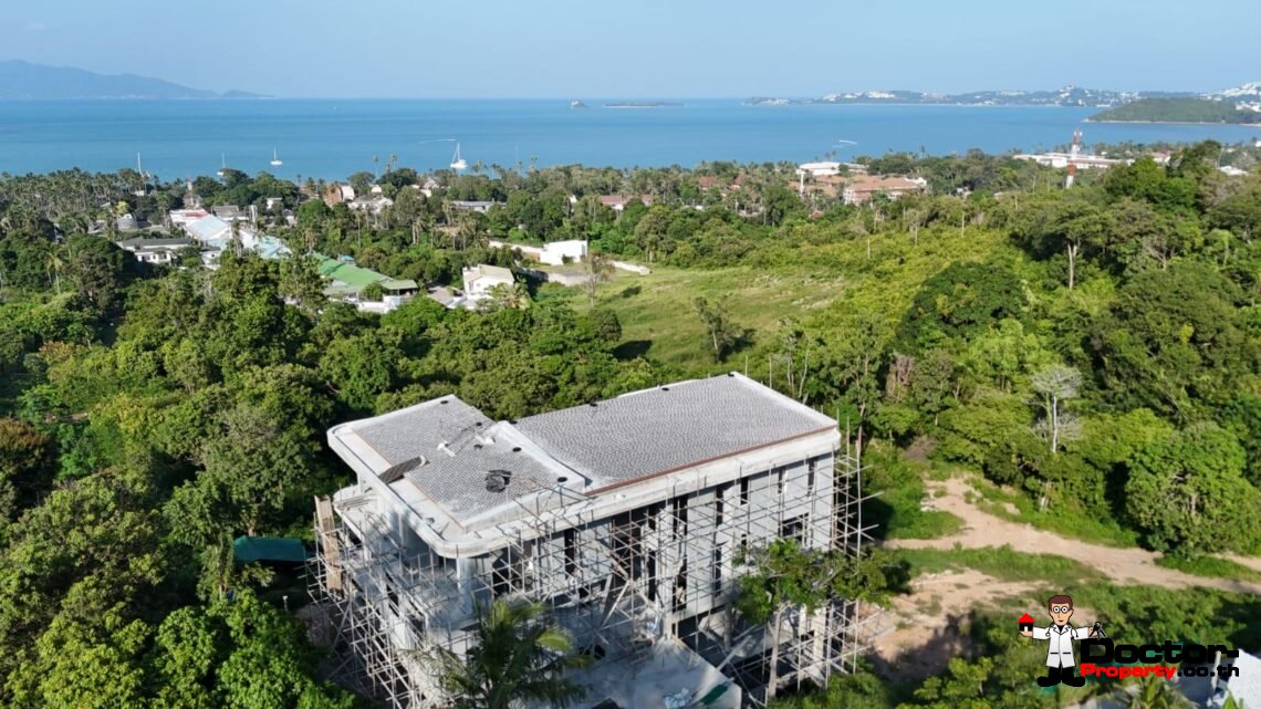 New Luxury 4 Bedroom Stunning Sea View in Bophut, Koh Samui – For Sale