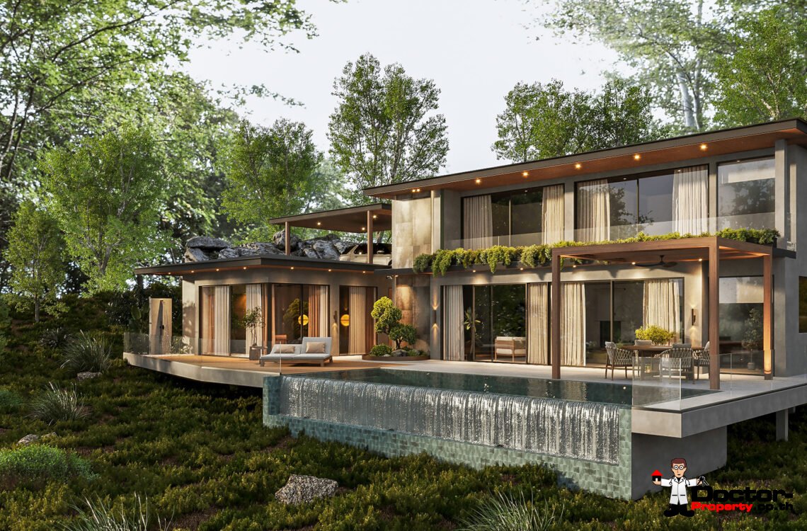New Luxury 3 Bedroom Sea View Villa in Chaweng, Koh Samui – For Sale