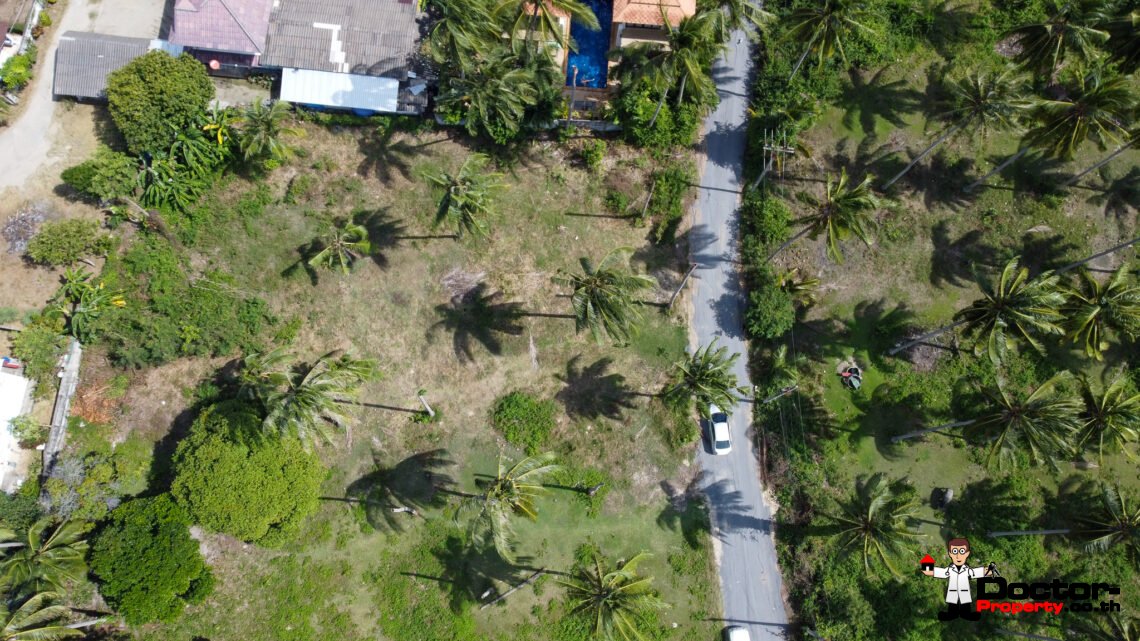 1,240 Sqm land, next to the beach in Hua Thanon, Koh Samui – For Sale