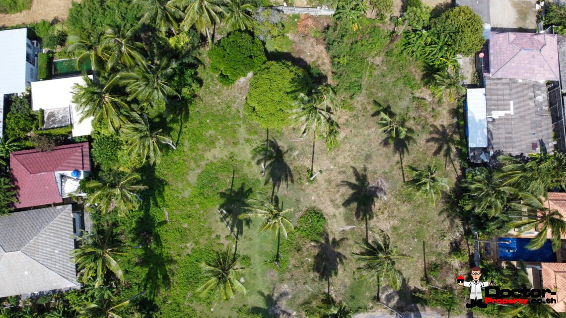 1,240 Sqm land,  next to the beach in Hua Thanon, Koh Samui – For Sale