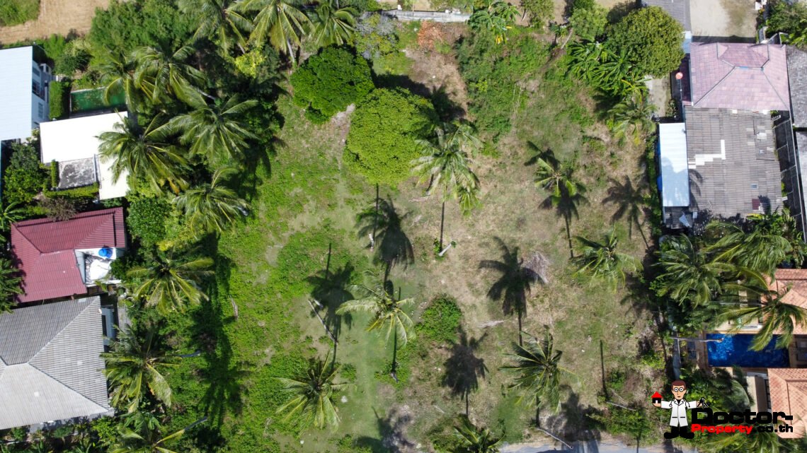 1,240 Sqm land, next to the beach in Hua Thanon, Koh Samui – For Sale