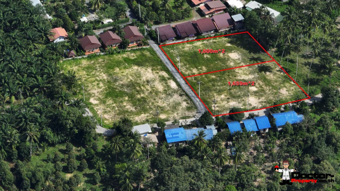 1 Rai of Flat Land 300m to Main Road – Na Mueang, Koh Samui – For Sale