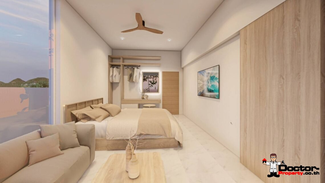 3 Bedrooms Beachfront Private Pool Villa in BangRak, Koh Samui – For Sale