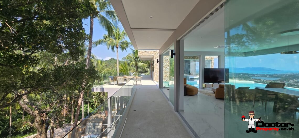 New 3 Bedroom Designer Villa – Stunning Sea Views – Chaweng Noi – Koh Samui – For Sale