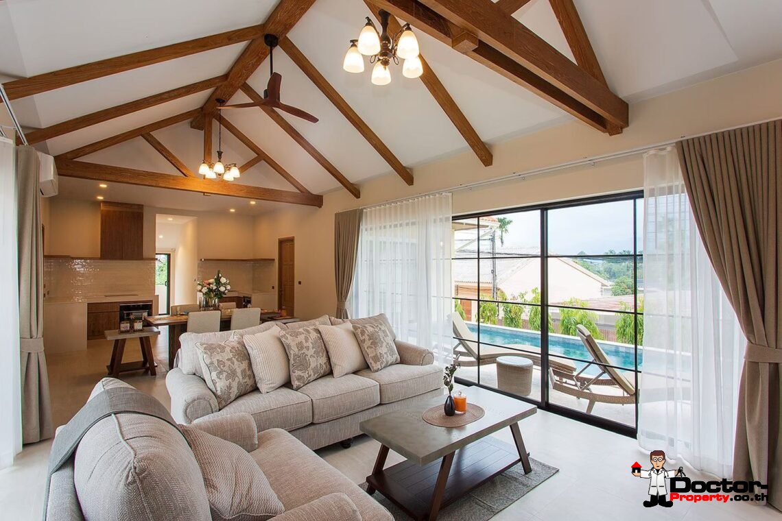 Mediterranean Style 2 Bedroom Garden Pool Villas, Lamai – Koh Samui – For Sale