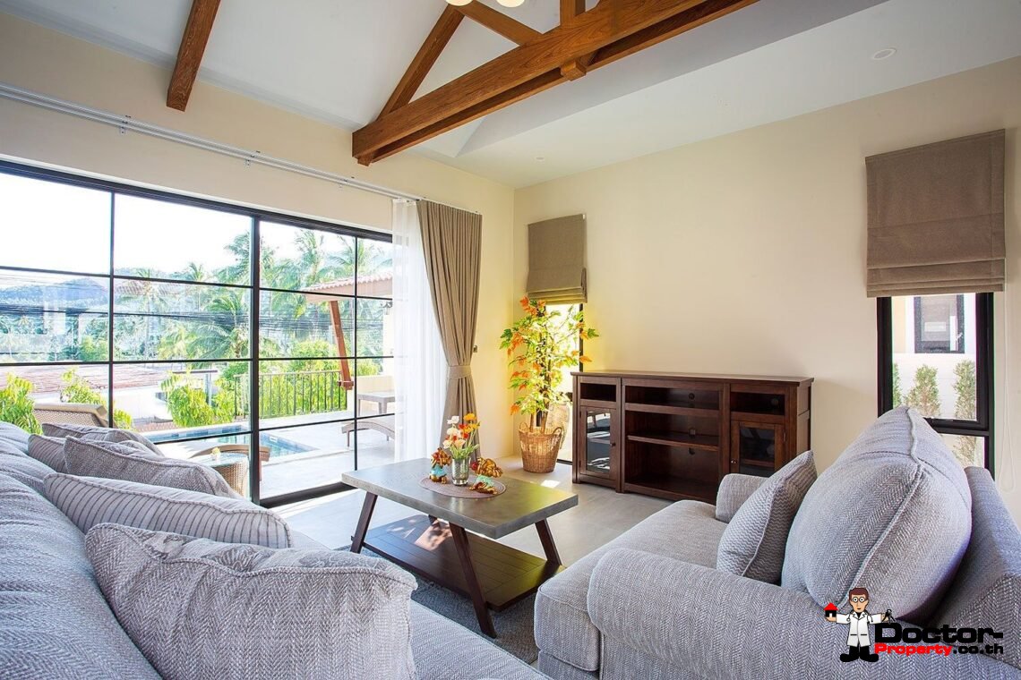 Mediterranean Style 2 Bedroom Garden Pool Villas, Lamai – Koh Samui – For Sale