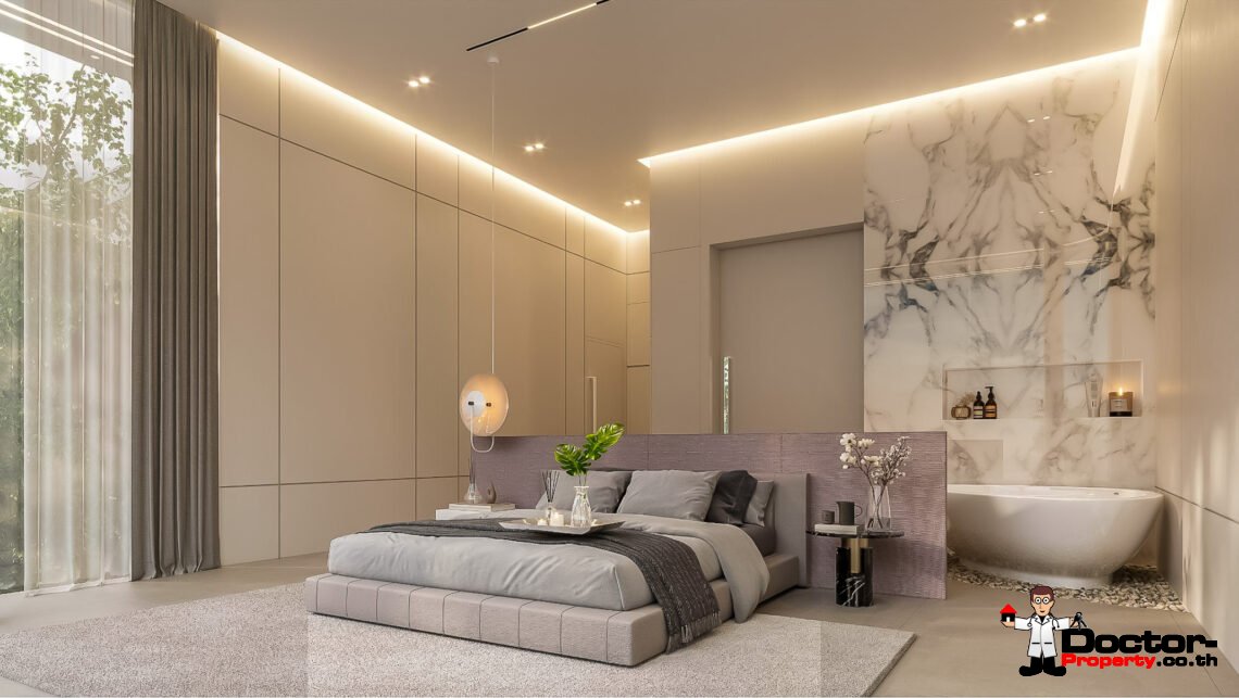 New Luxury Villa 3 and 4 Bedroom with Stunning Sea View in Bophut, Koh Samui – For Sale