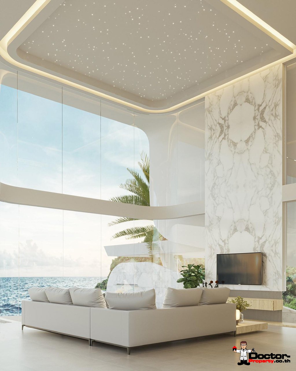 New Luxury Villa 3 and 4 Bedroom with Stunning Sea View in Bophut, Koh Samui – For Sale