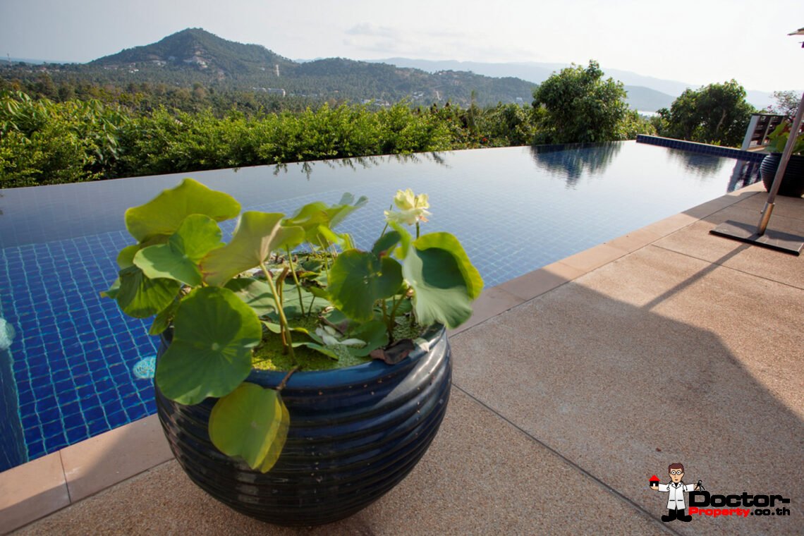 Luxurious 5 Bedroom Villa with Stunning Sea View in Cheong Mon, Koh Samui – For Sale