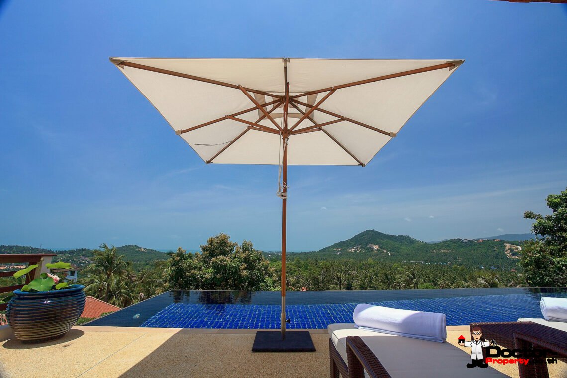 Luxurious 5 Bedroom Villa with Stunning Sea View in Cheong Mon, Koh Samui – For Sale