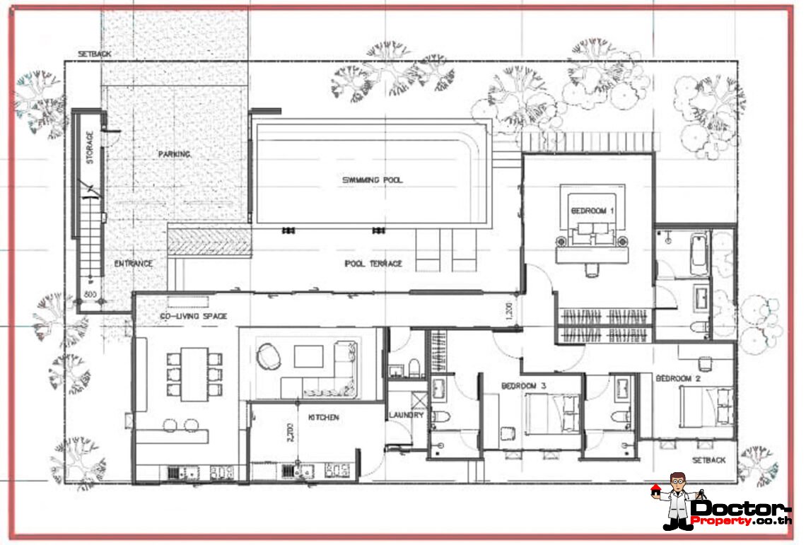 New 3 Bedroom Tropical Villa in Laem Sor, Koh Samui – For Sale