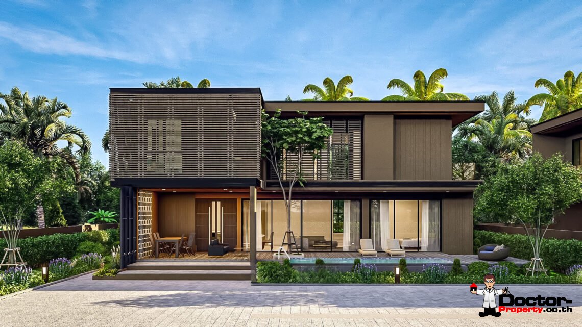 New Modern 4 Bedroom Private Pool Villa in Mae Nam, Koh Samui – For Sale