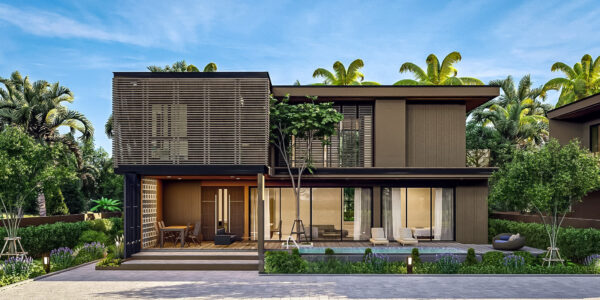 New Modern 4 Bedroom Private Pool Villa in Mae Nam, Koh Samui – For Sale