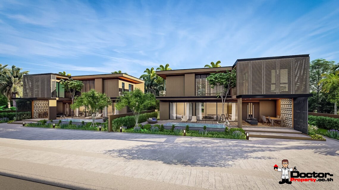 New Modern 4 Bedroom Private Pool Villa in Mae Nam, Koh Samui – For Sale