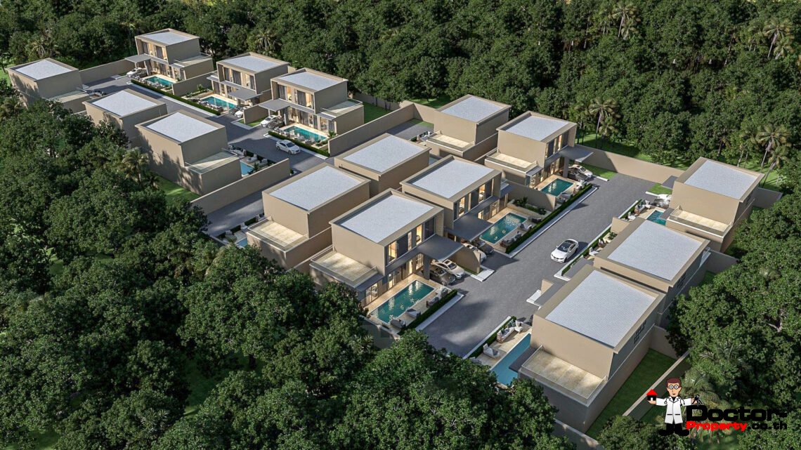 New Modern 4 Bedroom Private Pool Villa in Mae Nam, Koh Samui – For Sale