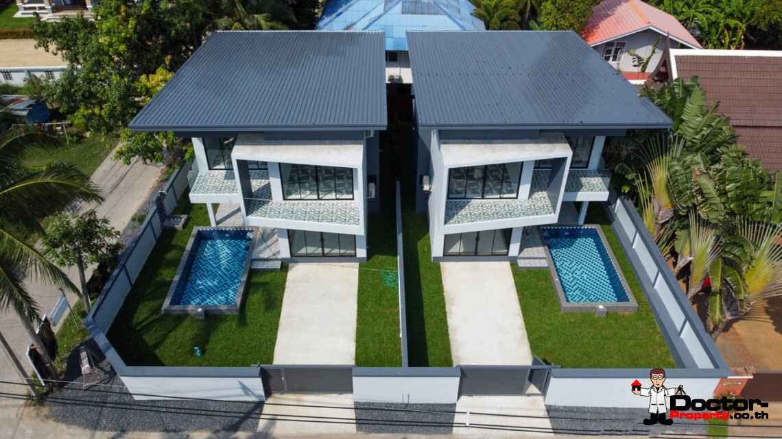 New 3 Bedroom Private Pool Villa in Ban Tai, Koh Samui – For Sale