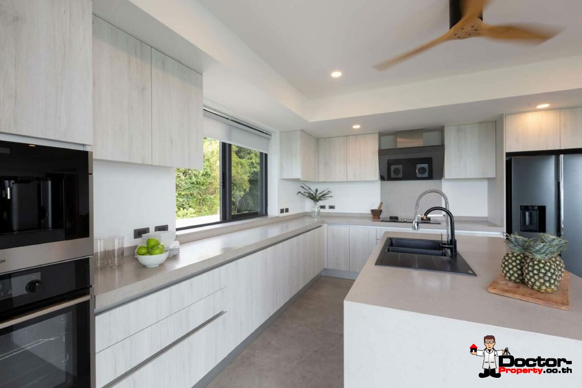 Modern 4 Bedroom Sea View Villa in Lamai, Koh Samui – For Sale